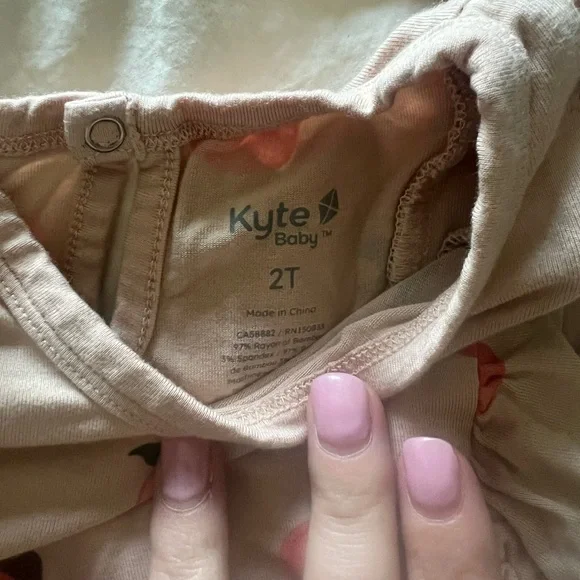 Kyte Baby Peach Bubble Romper - Picture 2 of 2